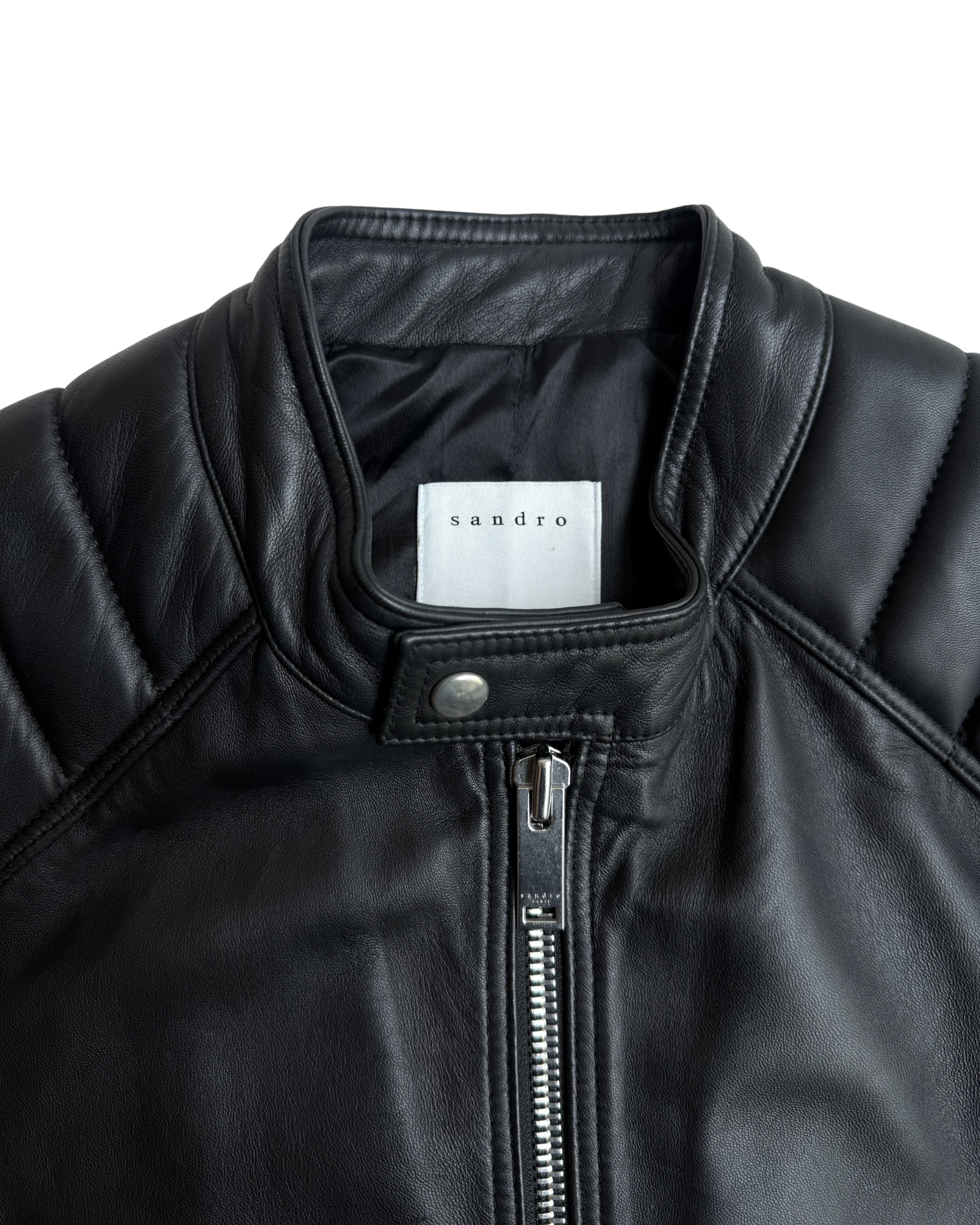 Leather jacket SANDRO