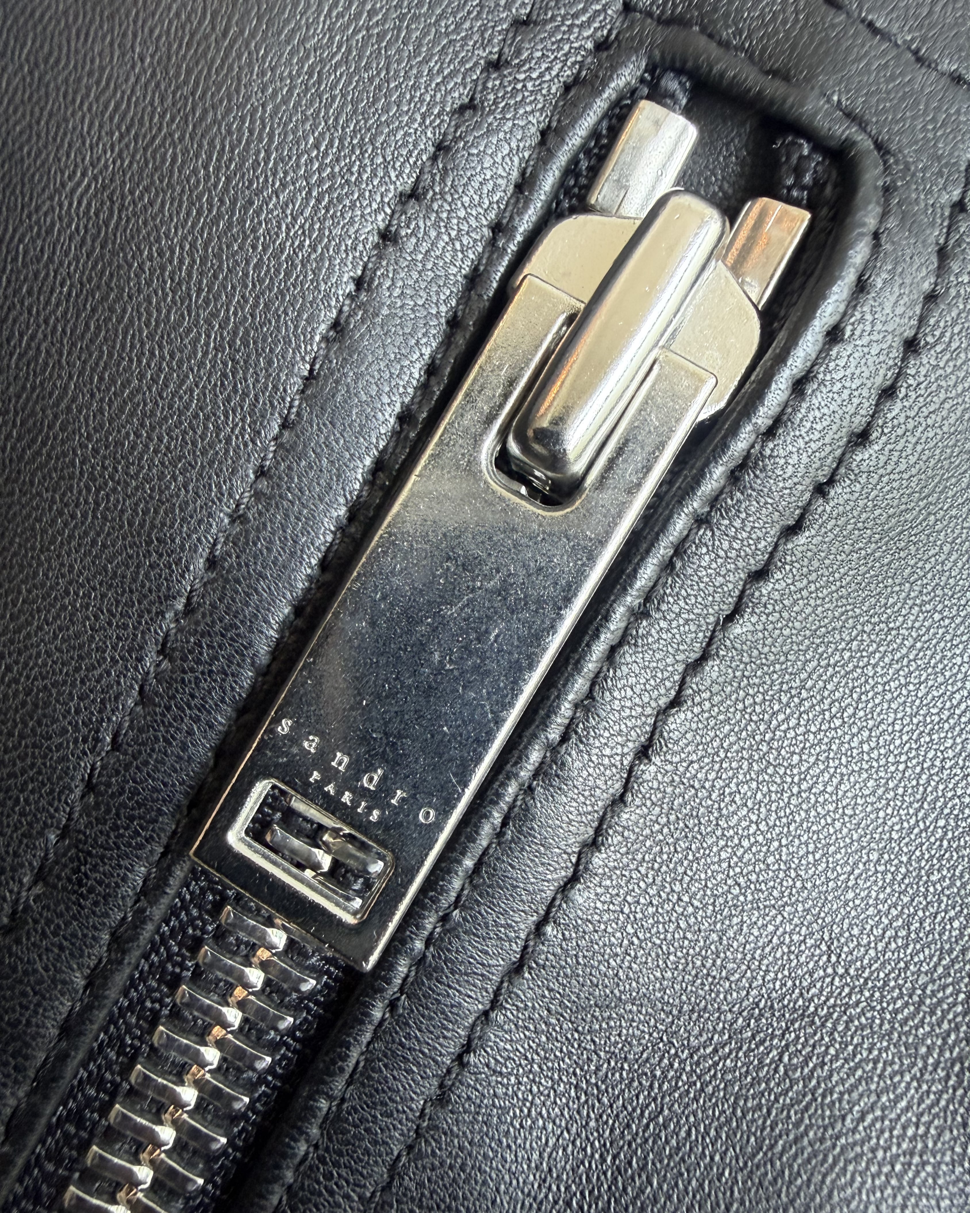 Leather jacket SANDRO