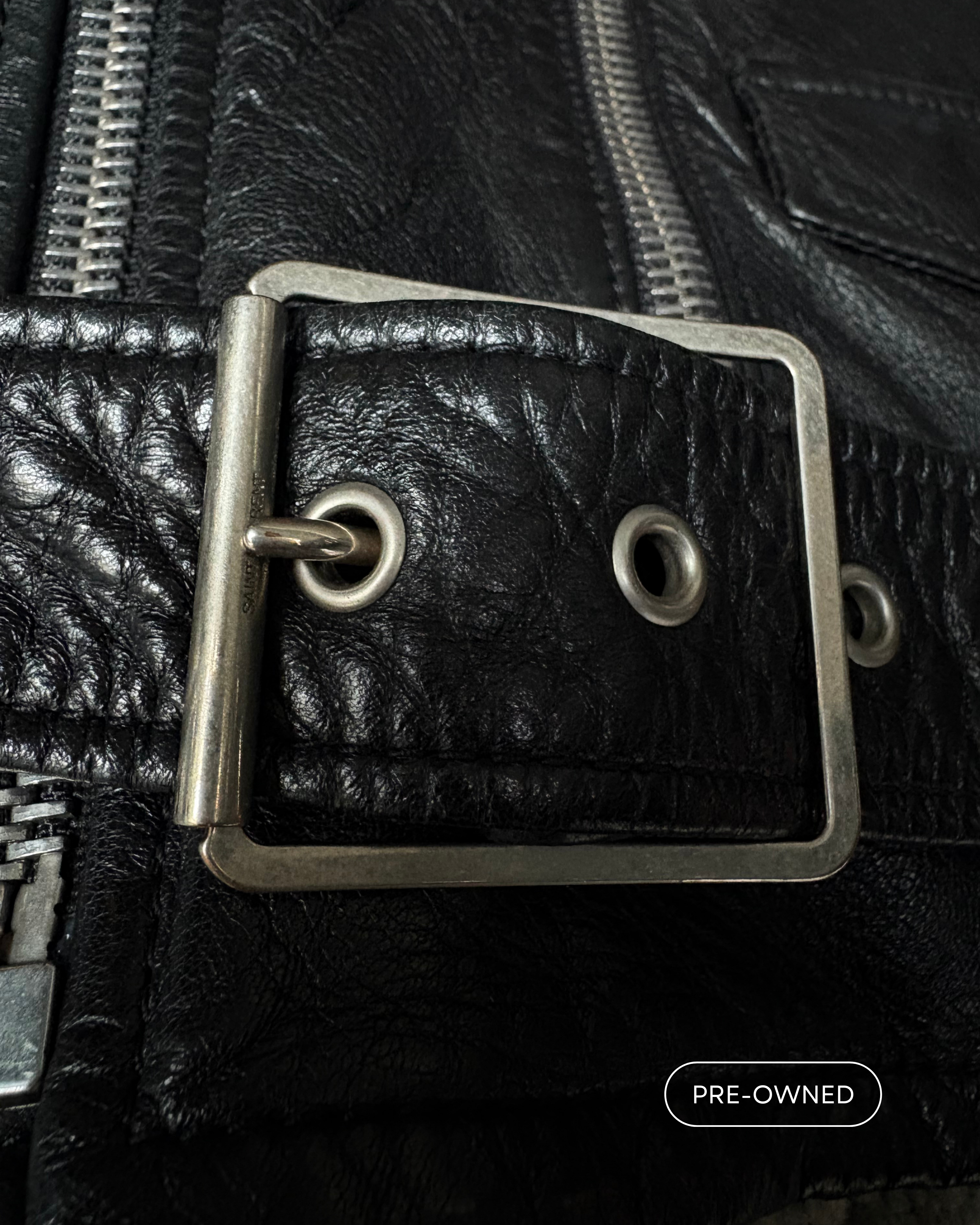 Leather jacket SAINT LAURENT