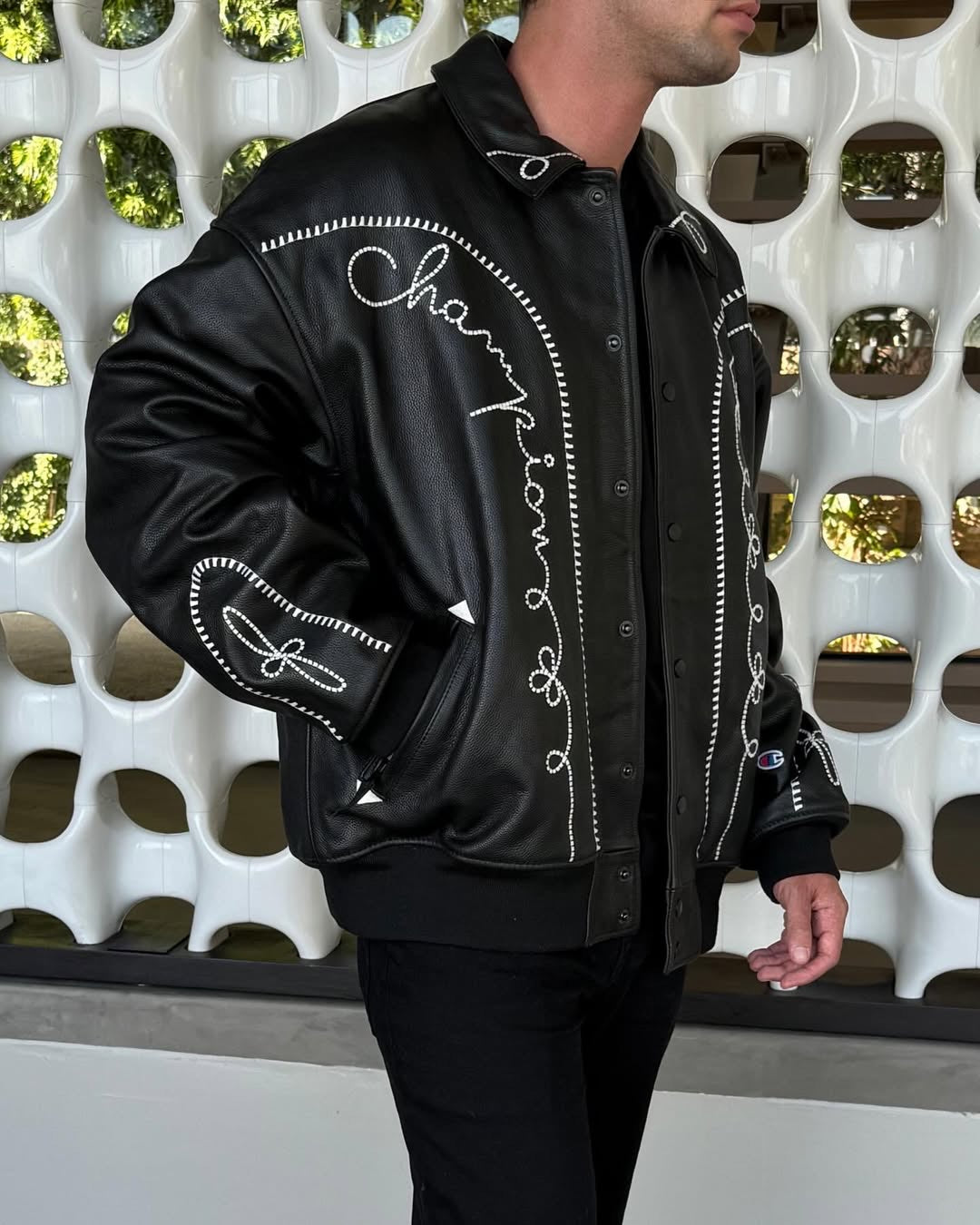 Leather jacket CHAMPION