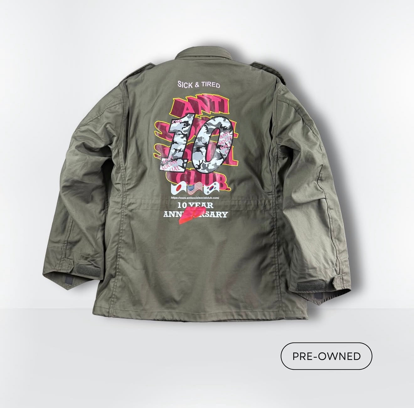 Parka ALPHA INDUSTRIES X ANTI SOCIAL SOCIAL CLUB