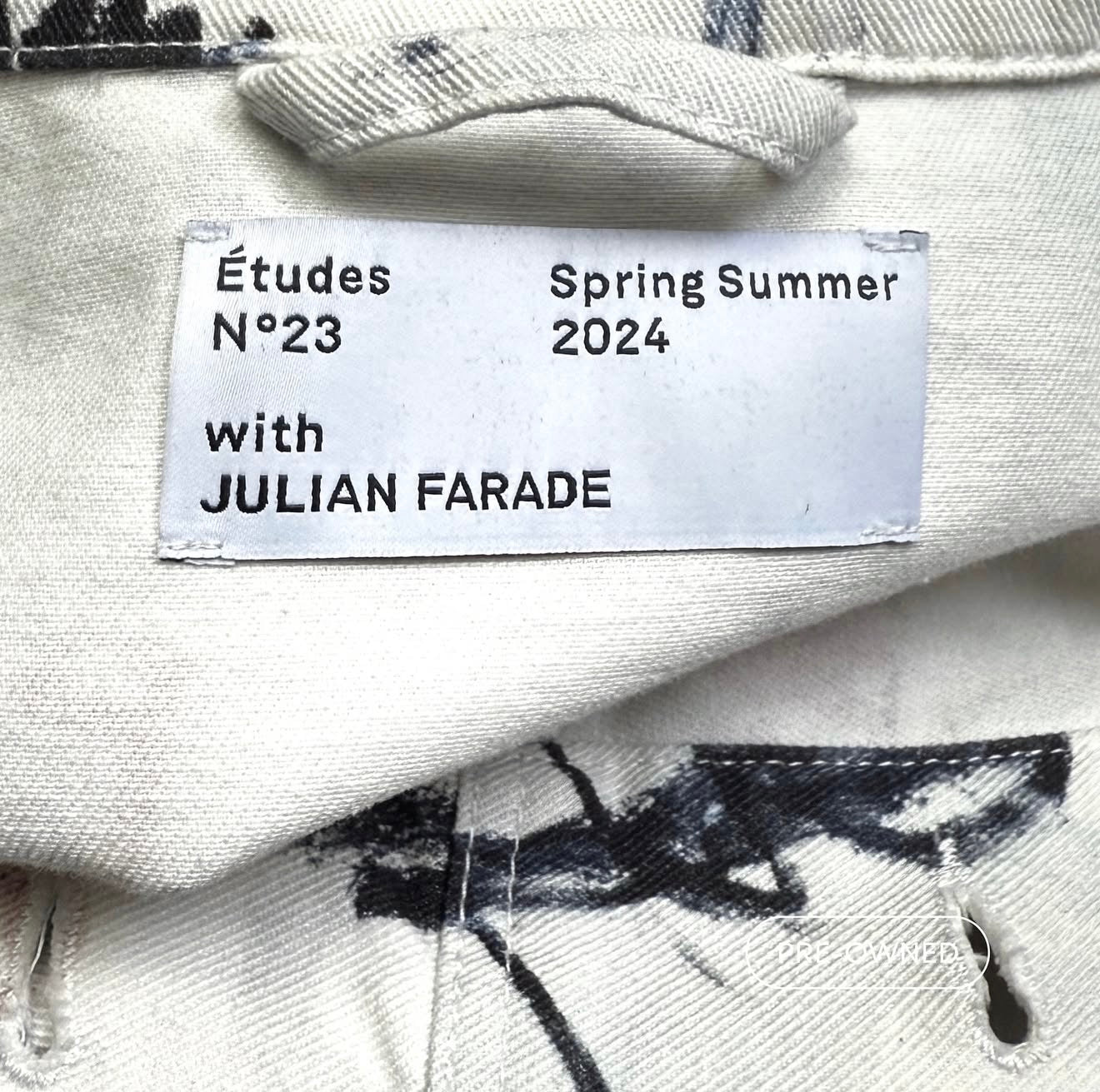 Denim jacket ÉTUDES x JULIAN FARADE