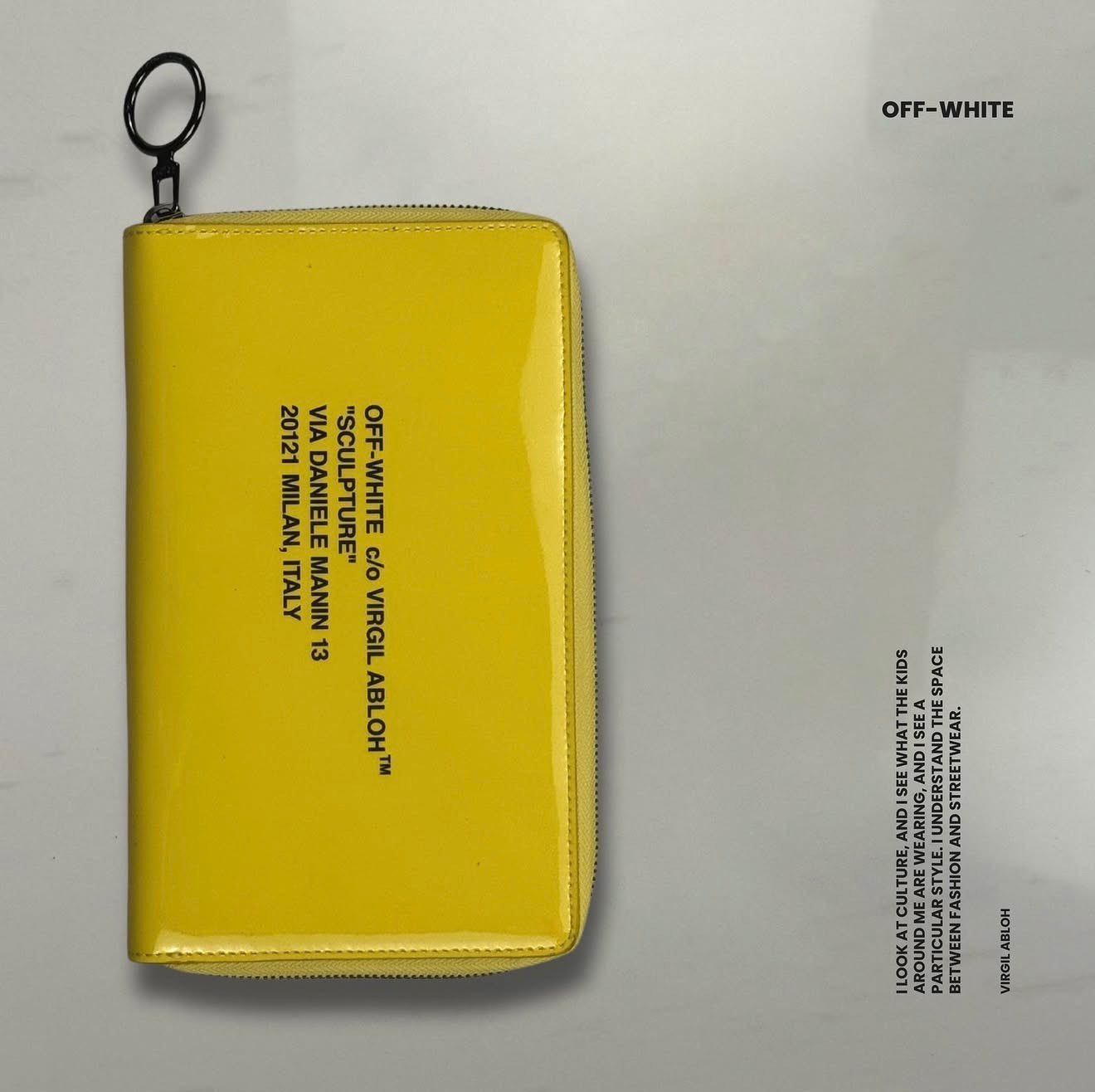 Cartera larga con cierre OFF-WHITE