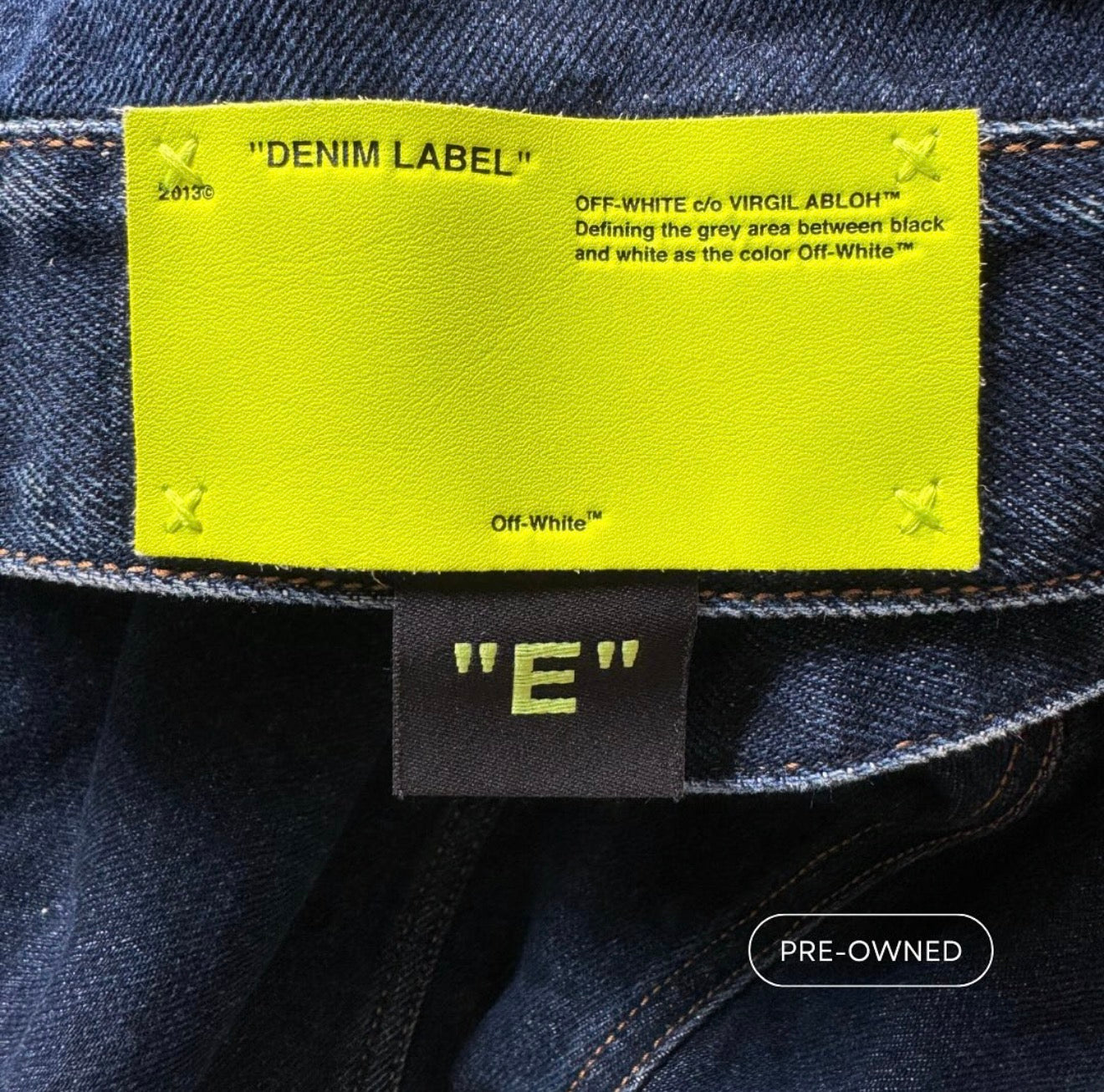 Denim jacket runway 2019 OFF-WHITE