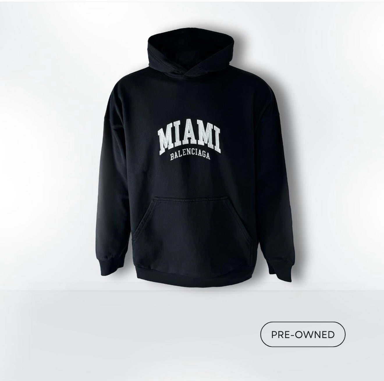Hoodie con logo bordado BALENCIAGA