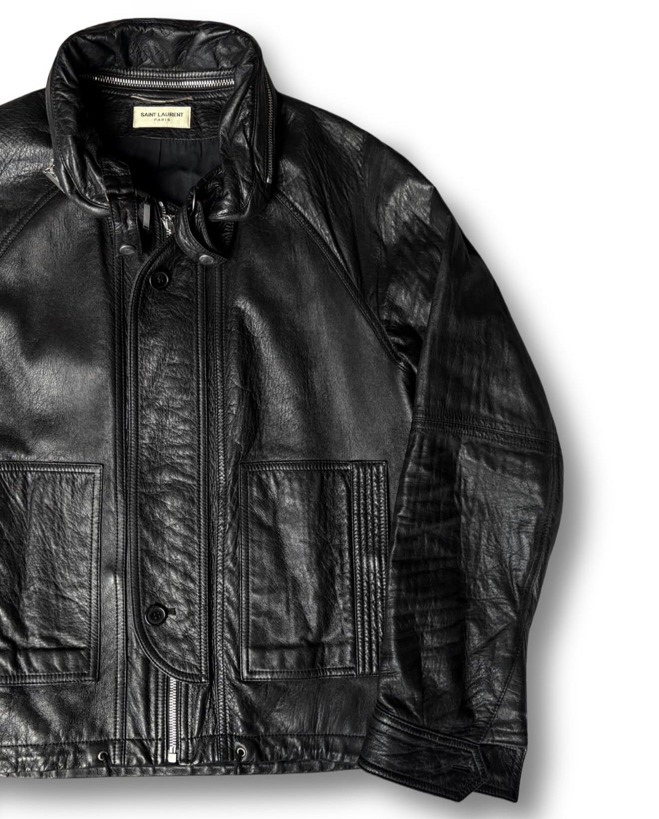 Leather jacket SAINT LAURENT