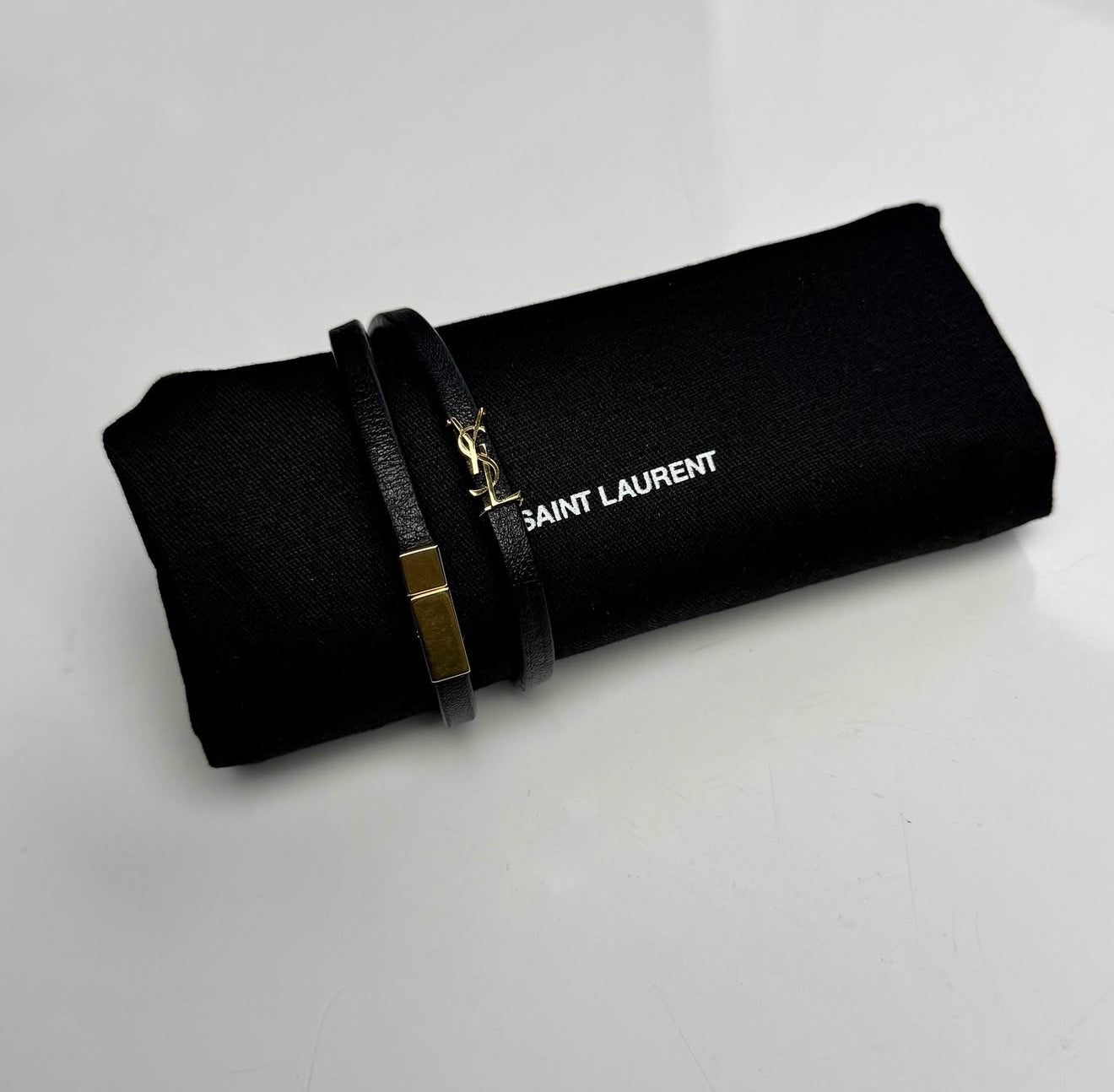 Pulsera doble correa SAINT LAURENT