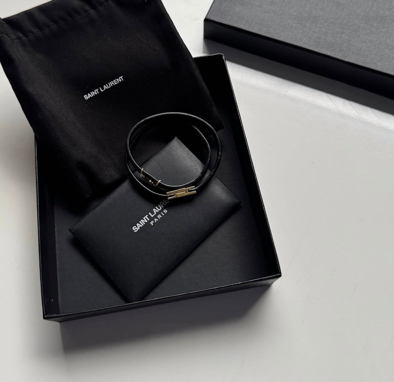 Pulsera doble correa SAINT LAURENT